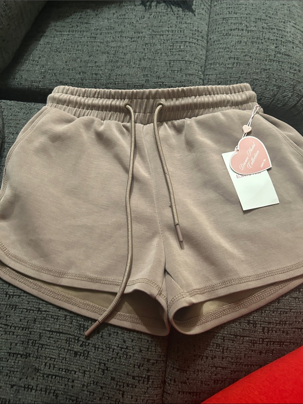 Women's Casual Drawstring Shorts - Taupe